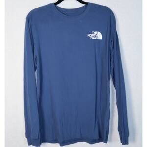 THE NORTH FACE TNF Sleeve Hit Long Sleeve Tee, Shady Blue/TNF Black Medium
